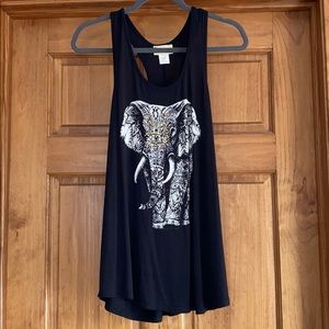 Black elephant tank